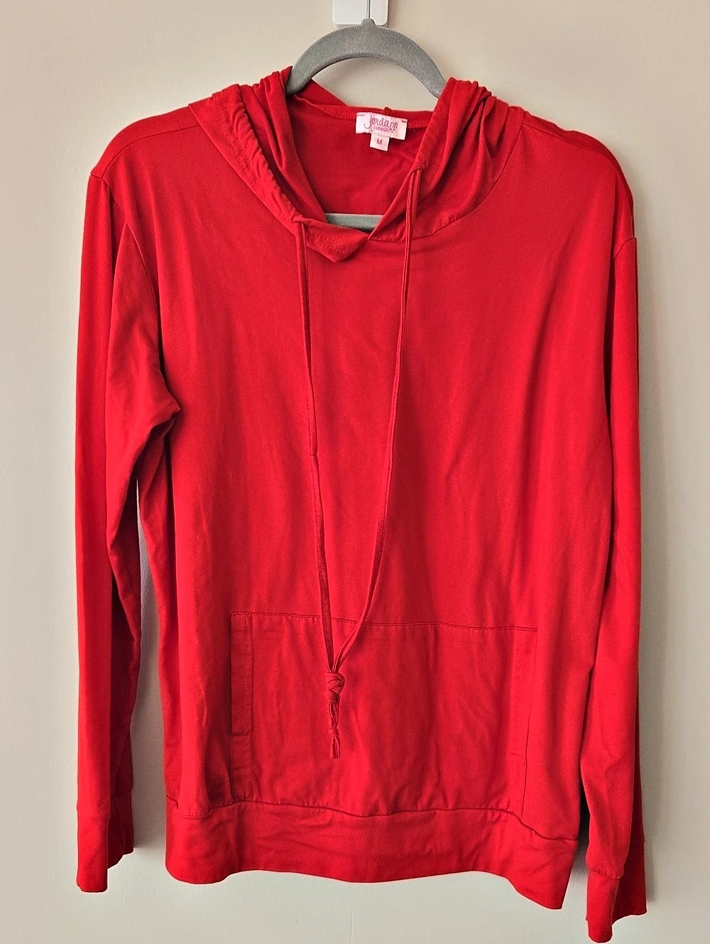 Jordan Jammies Red Pullover Hoodie Size Medium Like New